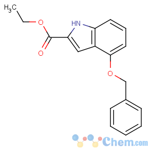 CAS No:27737-55-9 ethyl 4-phenylmethoxy-1H-indole-2-carboxylate