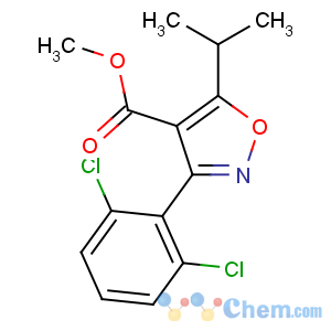 CAS No:278597-28-7 methyl 3-(2,6-dichlorophenyl)-5-propan-2-yl-1,2-oxazole-4-carboxylate