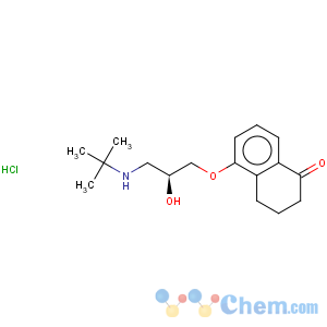 CAS No:27867-05-6 1(2H)-Naphthalenone,5-[3-[(1,1-dimethylethyl)amino]-2-hydroxypropoxy]-3,4-dihydro-, hydrochloride,(R)- (9CI)