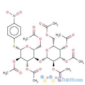 CAS No:27894-81-1 4-Nitrophenyl 4-O-(2,3,4,6-tetra-O-acetyl-beta-D-galactopyranosyl)-2,3,6-tri-O-acetyl-beta-D-thioglucopyranosideGlucopyranoside,p-nitrophenyl 4-O-b-D-galactopyranosyl-1-thio-, 2,2',3,3',4',6,6'-heptaacetate, b-D- (8CI)