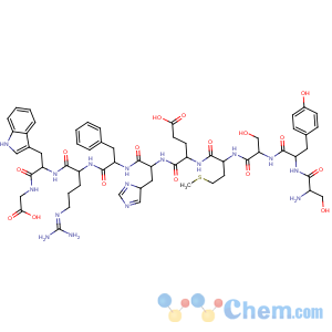 CAS No:2791-05-1 Glycine,L-seryl-L-tyrosyl-L-seryl-L-methionyl-L-a-glutamyl-L-histidyl-L-phenylalanyl-L-arginyl-L-tryptophyl-