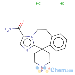 CAS No:279253-83-7 Spiro[11H-imidazo[2,1-b][3]benzazepine-11,4'-piperidine]-3-carboxamide,5,6-dihydro-, hydrochloride (1:2)