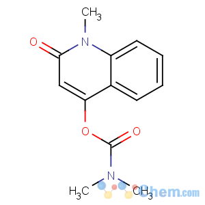 CAS No:279691-67-7 Carbamic acid,dimethyl-, 1,2-dihydro-1-methyl-2-oxo-4-quinolinyl ester (9CI)