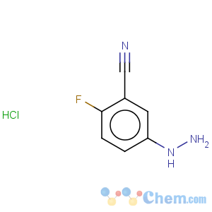 CAS No:280120-91-4 Benzonitrile,2-fluoro-5-hydrazinyl-, hydrochloride (1:1)