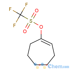 CAS No:28075-51-6 Methanesulfonic acid,1,1,1-trifluoro-, 1-cyclohepten-1-yl ester