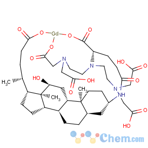 CAS No:280776-87-6 Gadolinate(3-), [(3b,5b,12a)-3-[[(4S)-4-[bis[2-[bis[(carboxy-kO)methyl]amino-kN]ethyl]amino-kN]-4-(carboxy-kO)-1-oxobutyl]amino]-12-hydroxycholan-24-oato(6-)]-,sodium (1:3)