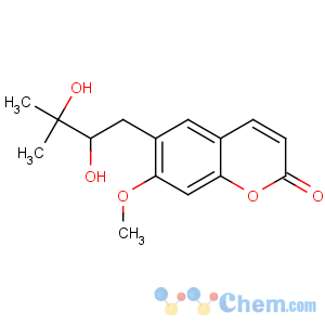 CAS No:28095-18-3 6-[(2R)-2,3-dihydroxy-3-methylbutyl]-7-methoxychromen-2-one