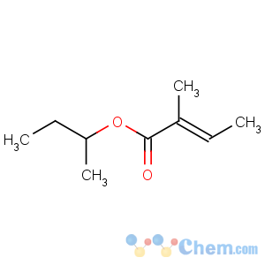 CAS No:28127-58-4 2-Butenoic acid,2-methyl-, 1-methylpropyl ester, (2E)-