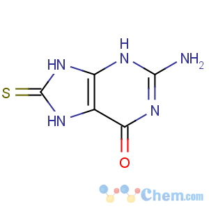 CAS No:28128-40-7 2-amino-8-sulfanylidene-7,9-dihydro-3H-purin-6-one