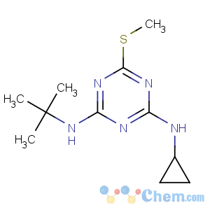 CAS No:28159-98-0 2-N-tert-butyl-4-N-cyclopropyl-6-methylsulfanyl-1,3,5-triazine-2,<br />4-diamine