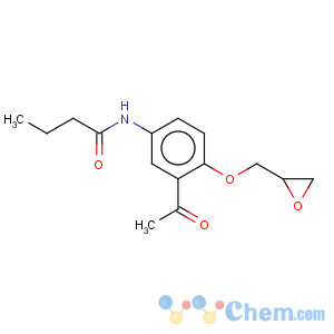 CAS No:28197-66-2 Butanamide,N-[3-acetyl-4-(2-oxiranylmethoxy)phenyl]-