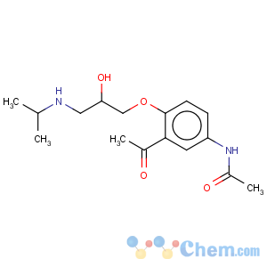 CAS No:28197-69-5 Acetamide,N-[3-acetyl-4-[2-hydroxy-3-[(1-methylethyl)amino]propoxy]phenyl]-
