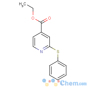 CAS No:282087-47-2 ethyl 2-phenylsulfanylpyridine-4-carboxylate