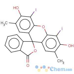 CAS No:28213-82-3 Spiro[isobenzofuran-1(3H),9'-[9H]xanthen]-3-one,3',6'-dihydroxydiiododimethyl- (9CI)