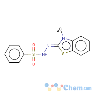 CAS No:28218-87-3 Benzenesulfonic acid,2-(3-methyl-2(3H)-benzothiazolylidene)hydrazide