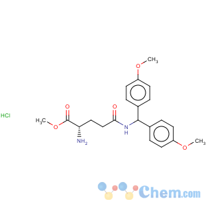 CAS No:28252-55-3 L-Glutamine,N-[bis(4-methoxyphenyl)methyl]-, methyl ester, monohydrochloride (9CI)