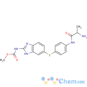 CAS No:284019-34-7 methyl<br />N-[6-[4-[[(2S)-2-aminopropanoyl]amino]phenyl]sulfanyl-1H-benzimidazol-2-<br />yl]carbamate