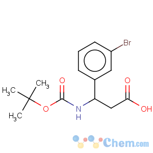 CAS No:284493-58-9 3-(3-bromo-phenyl)-3-tert-butoxycarbonylamino-propionic acid