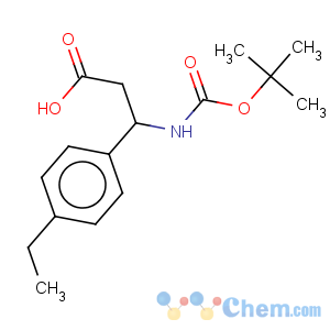 CAS No:284493-61-4 3-tert-butoxycarbonylamino-3-(4-ethyl-phenyl)-propionic acid