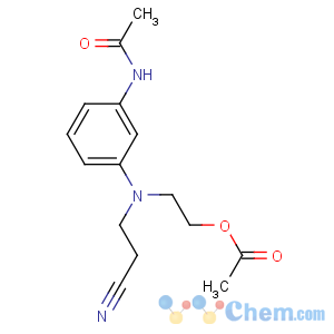 CAS No:28505-89-7 2-[3-acetamido-N-(2-cyanoethyl)anilino]ethyl acetate