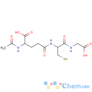 CAS No:28542-76-9 (2S)-2-acetamido-5-[[(2R)-1-(carboxymethylamino)-1-oxo-3-sulfanylpropan-<br />2-yl]amino]-5-oxopentanoic acid