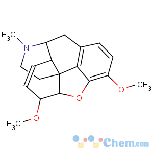 CAS No:2859-16-7 Morphinan,7,8-didehydro-4,5-epoxy-3,6-dimethoxy-17-methyl-, (5a,6a)-