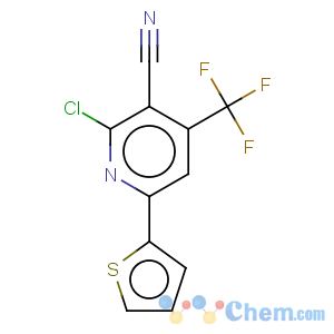 CAS No:286430-58-8 3-Pyridinecarbonitrile,2-chloro-6-(2-thienyl)-4-(trifluoromethyl)-