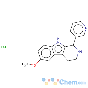 CAS No:28717-19-3 1H-Pyrido[3,4-b]indole,2,3,4,9-tetrahydro-6-methoxy-1-(3-pyridinyl)-, hydrochloride (1:1)