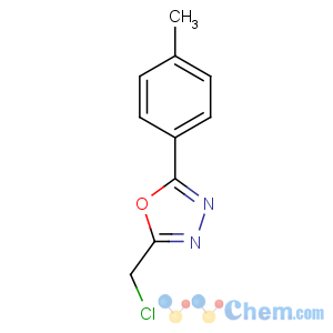 CAS No:287197-95-9 2-(chloromethyl)-5-(4-methylphenyl)-1,3,4-oxadiazole