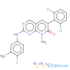 CAS No:287204-45-9 6-(2,6-Dichloro-phenyl)-2-(4-fluoro-3-methyl-phenylamino)-8-methyl-8H-pyrido[2,3-d]pyrimidin-7-one