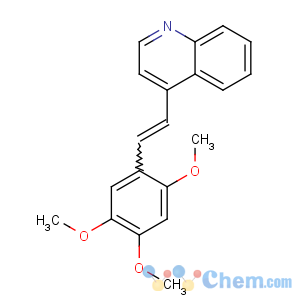 CAS No:2878-62-8 Quinoline,4-[2-(2,4,5-trimethoxyphenyl)ethenyl]-