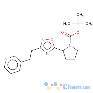 CAS No:287963-69-3 1-Pyrrolidinecarboxylicacid, 2-[3-[2-(3-pyridinyl)ethyl]-1,2,4-oxadiazol-5-yl]-, 1,1-dimethylethylester, (2S)-