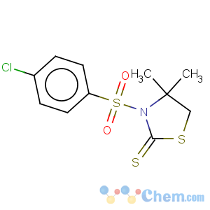 CAS No:2881-05-2 3-(4-Chloro-benzenesulfonyl)-4,4-dimethyl-thiazolidine-2-thione