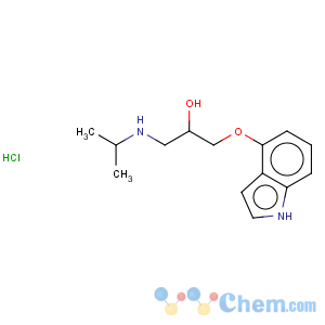 CAS No:28813-39-0 2-Propanol,1-(1H-indol-4-yloxy)-3-[(1-methylethyl)amino]-, hydrochloride (1:1)