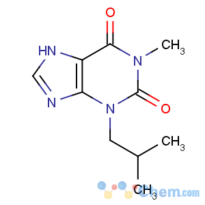 CAS No:28822-58-4 1-methyl-3-(2-methylpropyl)-7H-purine-2,6-dione
