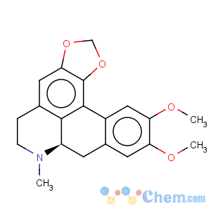 CAS No:28832-07-7 5H-Benzo[g]-1,3-benzodioxolo[6,5,4-de]quinoline,6,7,7a,8-tetrahydro-10,11-dimethoxy-7-methyl-, (7aR)-
