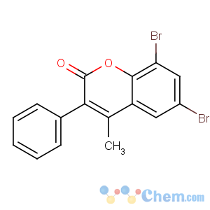 CAS No:288399-85-9 6,8-dibromo-4-methyl-3-phenylchromen-2-one