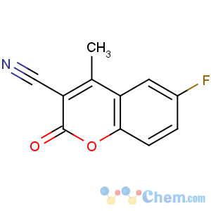 CAS No:288399-90-6 6-fluoro-4-methyl-2-oxochromene-3-carbonitrile