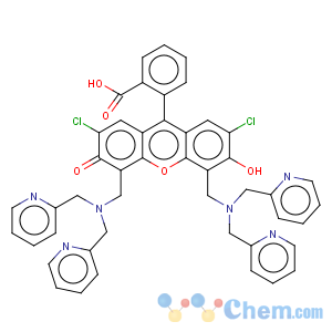 CAS No:288574-78-7 Spiro[isobenzofuran-1(3H),9'-[9H]xanthen]-3-one,4',5'-bis[[bis(2-pyridinylmethyl)amino]methyl]-2',7'-dichloro-3',6'-dihydroxy-