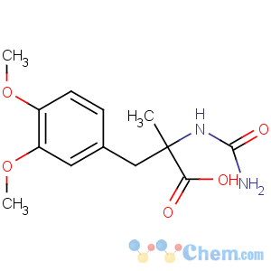 CAS No:28861-00-9 (2S)-2-(carbamoylamino)-3-(3,4-dimethoxyphenyl)-2-methylpropanoic acid