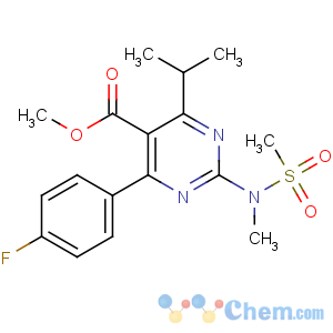 CAS No:289042-11-1 methyl<br />4-(4-fluorophenyl)-2-[methyl(methylsulfonyl)amino]-6-propan-2-<br />ylpyrimidine-5-carboxylate