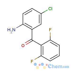 CAS No:28910-83-0 (2-amino-5-chlorophenyl)-(2,6-difluorophenyl)methanone