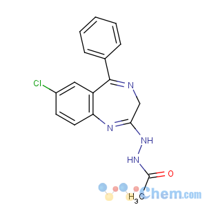 CAS No:28910-89-6 N'-(7-chloro-5-phenyl-3H-1,4-benzodiazepin-2-yl)acetohydrazide