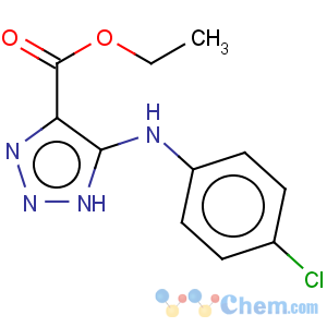 CAS No:28924-63-2 1H-1,2,3-Triazole-4-carboxylicacid, 5-[(4-chlorophenyl)amino]-, ethyl ester