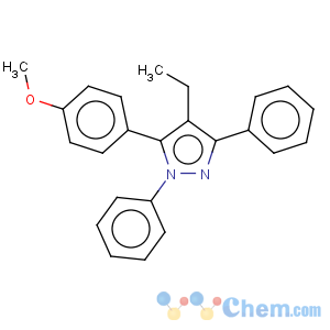 CAS No:289725-89-9 1H-Pyrazole,4-ethyl-5-(4-methoxyphenyl)-1,3-diphenyl-