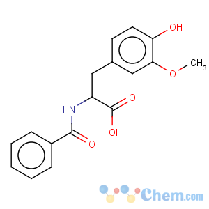 CAS No:2901-78-2 n-benzoyl-4-hydroxy-3-methoxy-phenylalanine