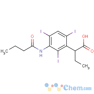 CAS No:29067-72-9 Benzeneacetic acid, a-ethyl-2,4,6-triiodo-3-[(1-oxobutyl)amino]-