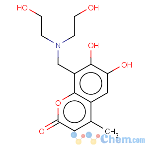 CAS No:2908-75-0 2H-1-Benzopyran-2-one,8-[[bis(2-hydroxyethyl)amino]methyl]-6,7-dihydroxy-4-methyl-