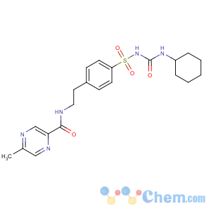 CAS No:29094-61-9 N-[2-[4-(cyclohexylcarbamoylsulfamoyl)phenyl]ethyl]-5-methylpyrazine-2-<br />carboxamide