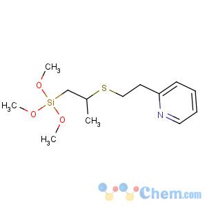 CAS No:29098-72-4 trimethoxy-[2-(2-pyridin-2-ylethylsulfanyl)propyl]silane